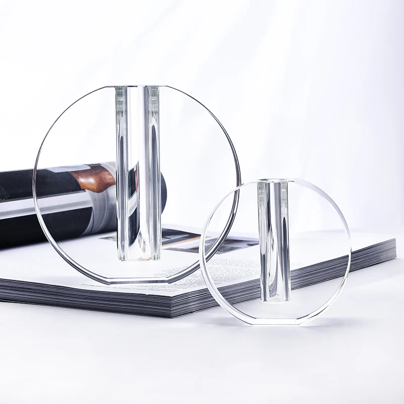 High Quality Handmade Wedding Table Decoration Crystal Glass Flower Vase