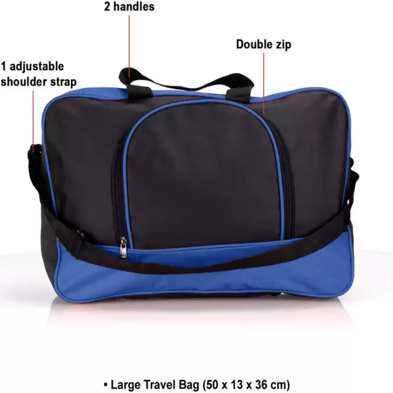 Custom 7PCS Promotional Travel Duffel Cosmetic Tote Sling Messenger School Travelling Bag Set