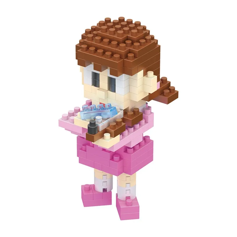 DIY Mini 3D Cartoon Character Building Block Sets Cartoon Anime Doraemon For Kids Gifts Brick Educational Figure Puzzle Toys