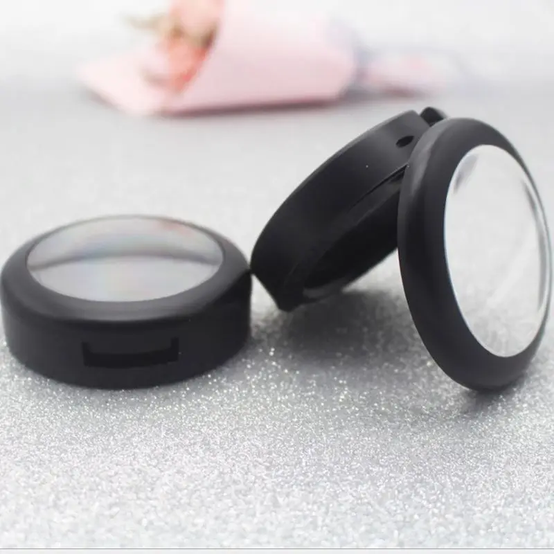 Hot Sell in stock and ready to ship Empty 3-5g Matt Black Powder Box Silk Printing supported