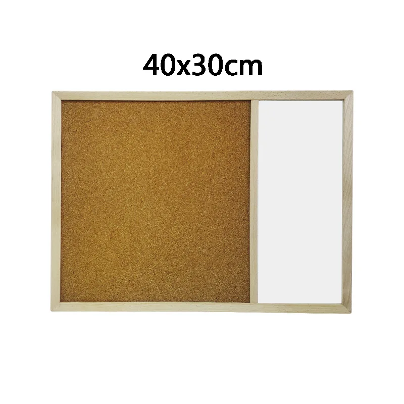 Factory Price Dry Erase White Board And Decorative Notice Cork Board With Wood Frame