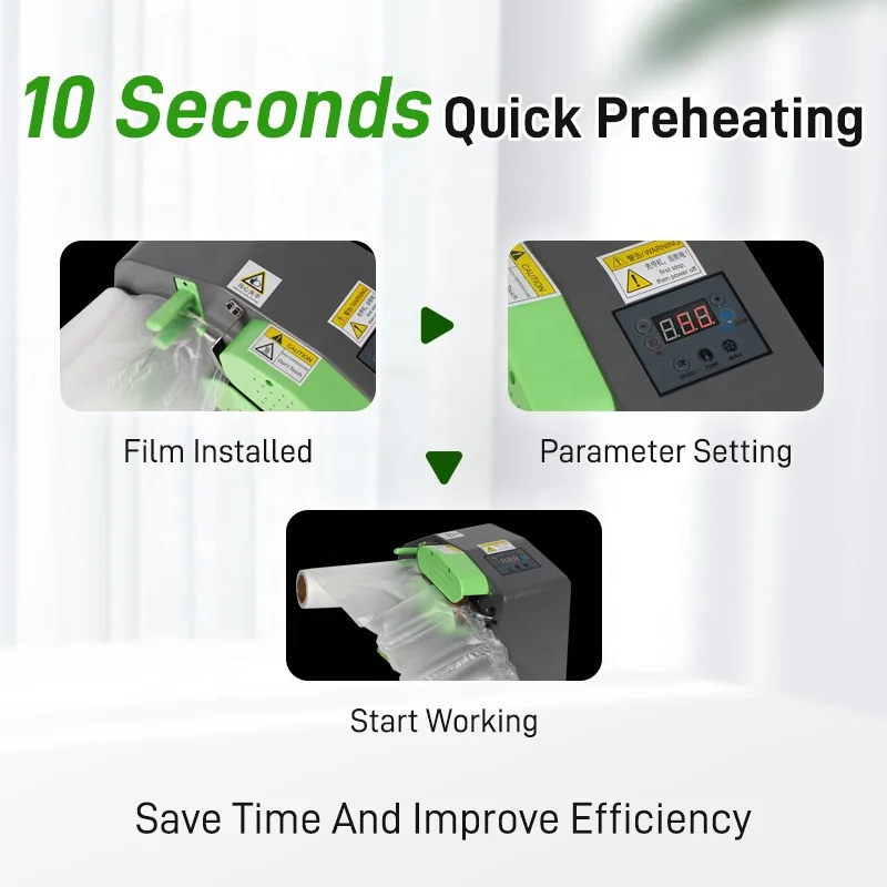 Hot Sale Tube Packing Economical Column Film Bag Packaging Making Air Cushion Machine