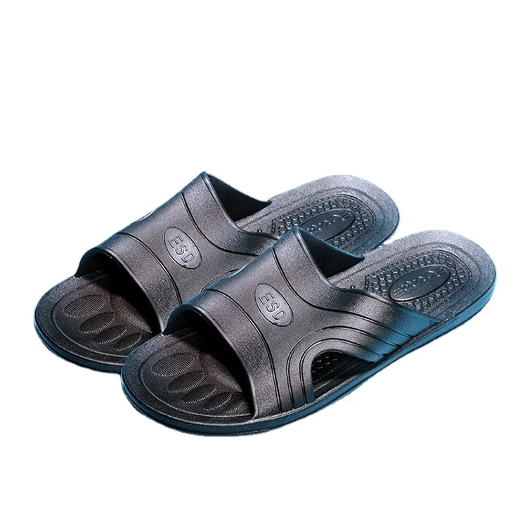 Static-free slippers PVC Sole Esd Cleanroom Shoes Workman for Electronic Communication Anti-static Shoe Unisex Gender