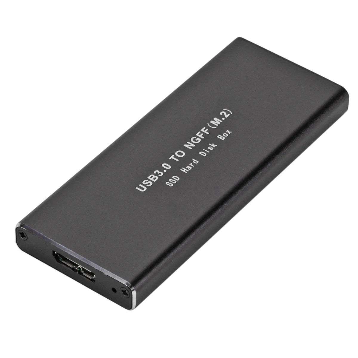Black Aluminum M.2 NGFF B Key to USB 3.0 Type-C M.2 SSD Enclosure Portable External Solid State Drive Enclosure