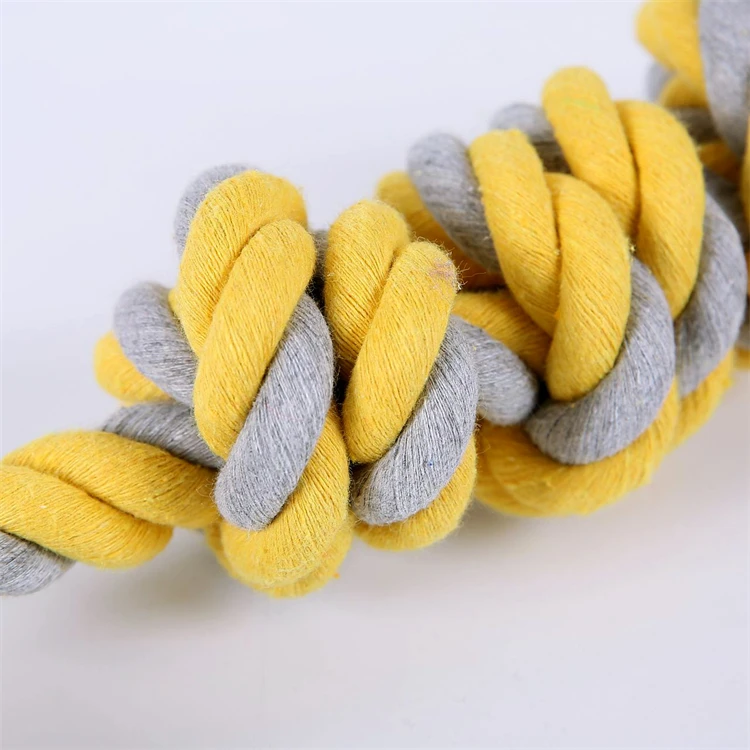 
Factory Direct Sales Of High Quality Pet Toys For Large Dogs With Six Knot Molar Cotton Rope Toys Dog Toys 
