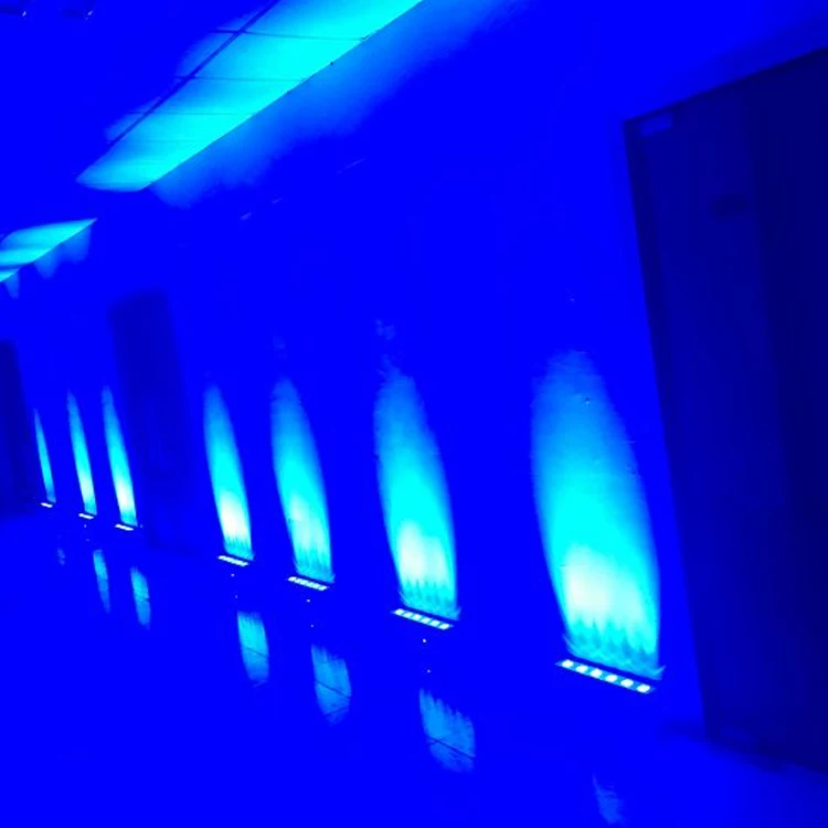 dmx waterproof 24w round garden tree uplight wall sconce with case