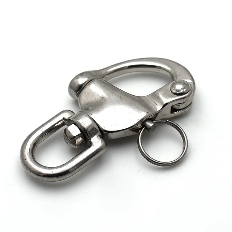 Popular high quality stainless steel swivel eye snap shackle for rigging hardware