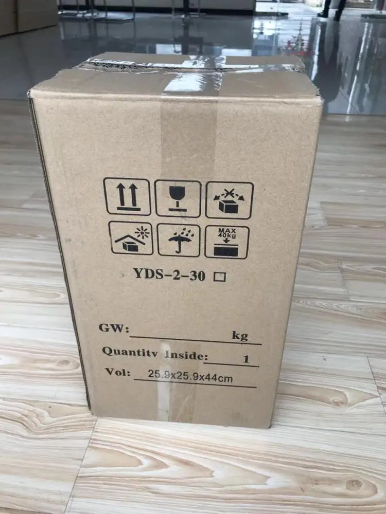 YDS-2-30 2L Small Capacity Liquid Nitrogen Dewar Flask Cryogenic Thermos For Insemination Artificial