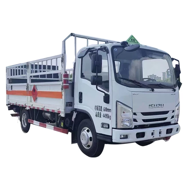 Прямая Продажа с завода ISUZU 4x2 8 тонн грузовой газовый баллон забор для перевозки опасных грузов
