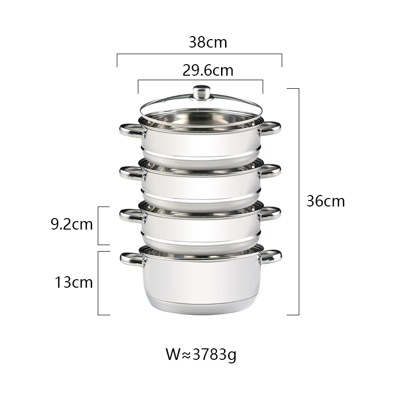
Quick Heating Cast Iron Cookware Set Cooking Clay Sd-C103 Stainless Steel Steamer Pots 