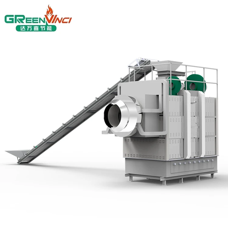 Greenvinci wholesale enery saving smokeless high efficiency industrial biomass wood pellet burner for water heating boilers