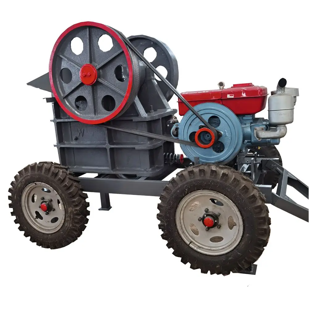 Factory price mobile jaw crusher machine for the stone rock mini gravel Marble jaw crusher