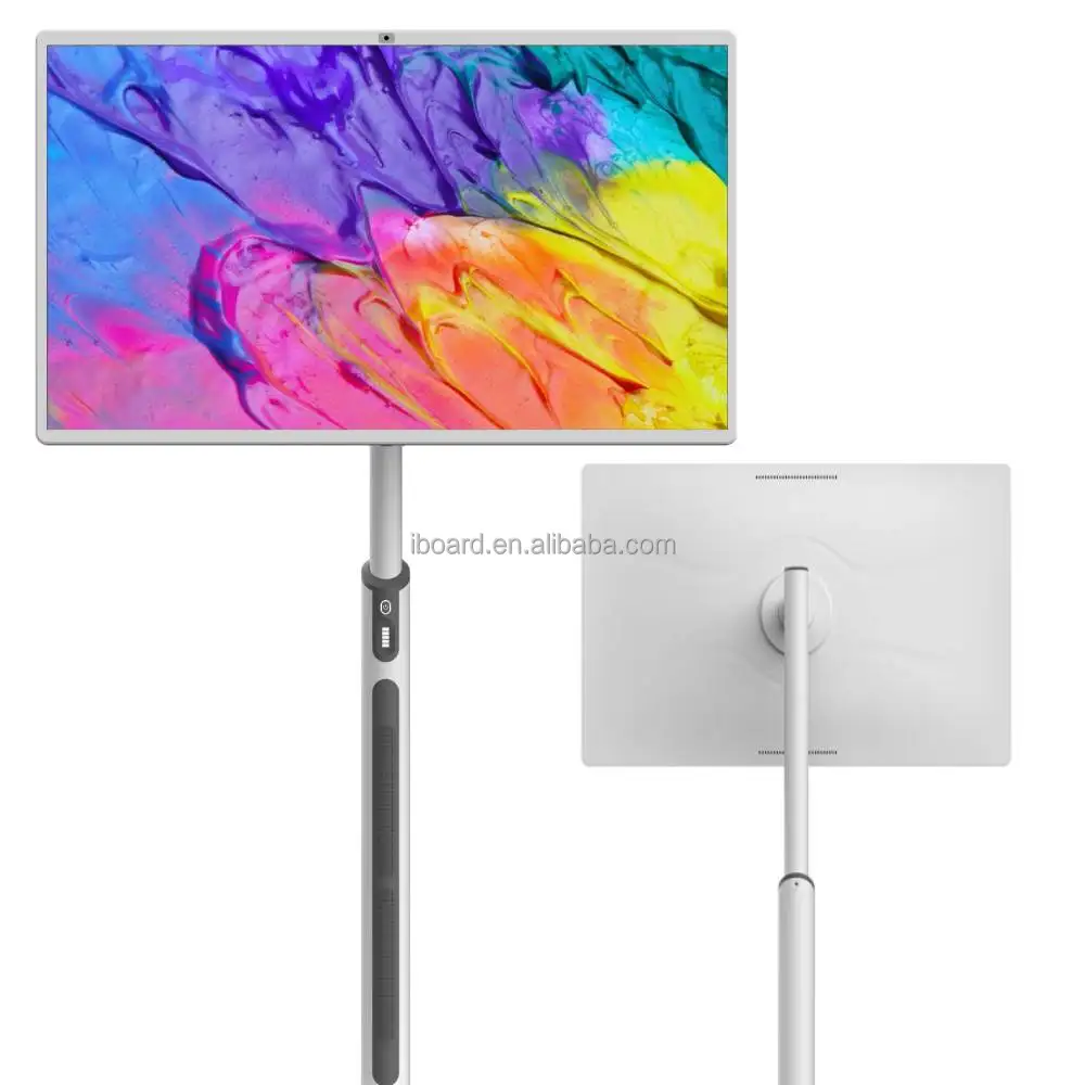 32 дюймов портативный Android Smart TV емкостный сенсорный экран мониторы подвижная подставка взаимодействует HD планшет