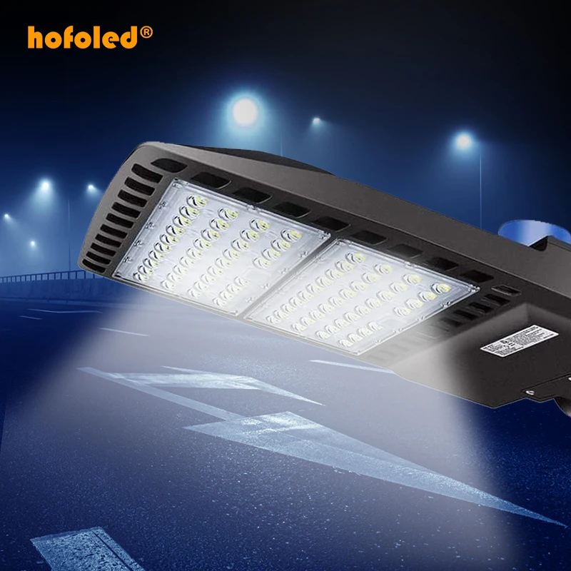 Hofoled  LED Shoebox Area Parking Lot Lighting Tenis Court Street Led Shoebox Light With Radar Sensor
