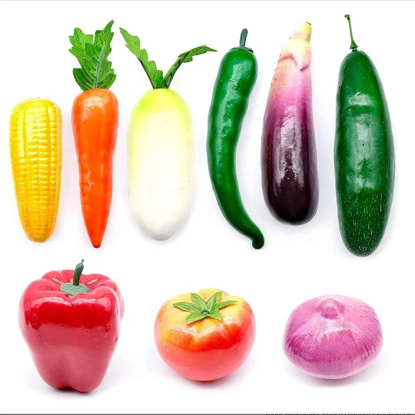 home decor Artificial Vegetables Assorted Mixed Fake Vegetables Model