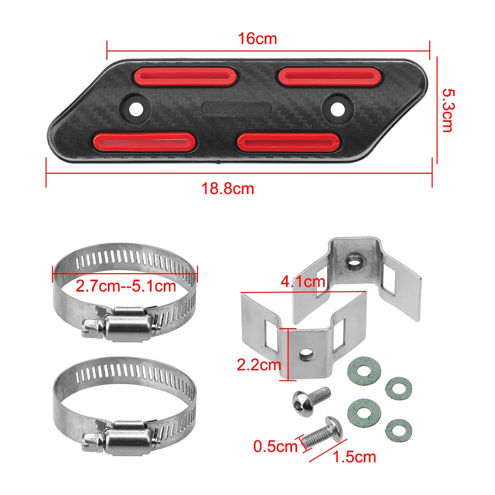 25-51mm Exhaust Heat Protector Shield For KTM EXC EXCF SXF SMR 250 350 450 500 Husqvarna FC FE 250 350 HUSABERG FE for Bate RR