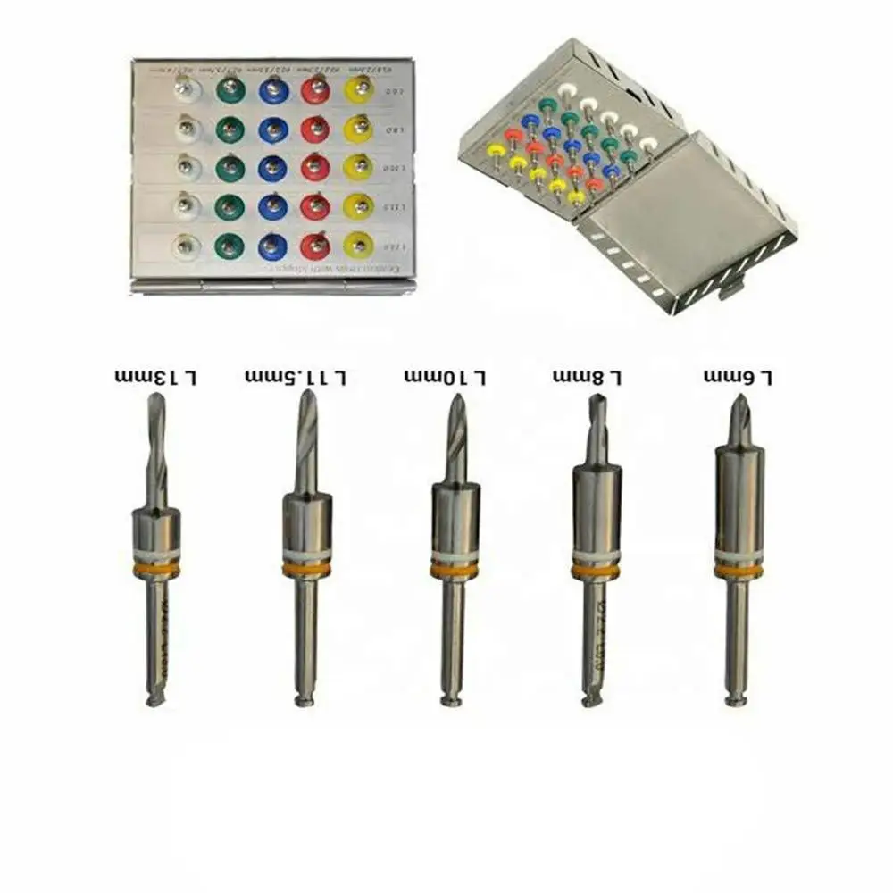 
Conical Drills Kit 25 pcs Set with stoppers Dental Implant Guided Surgery Dental Implants Kit ( BY FAITH GROUP) 
