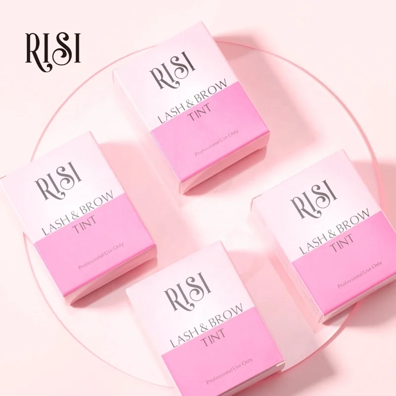 RISI High Quality Eyelash and Brow Tint Kit Long-Lasting Customized Brow Henna for Eyebrows