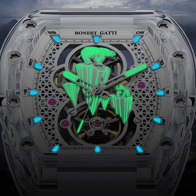 Bonest Gatti Polar Bear Design New Arrival Mechanical Automatic Fashion Unique Men Watches