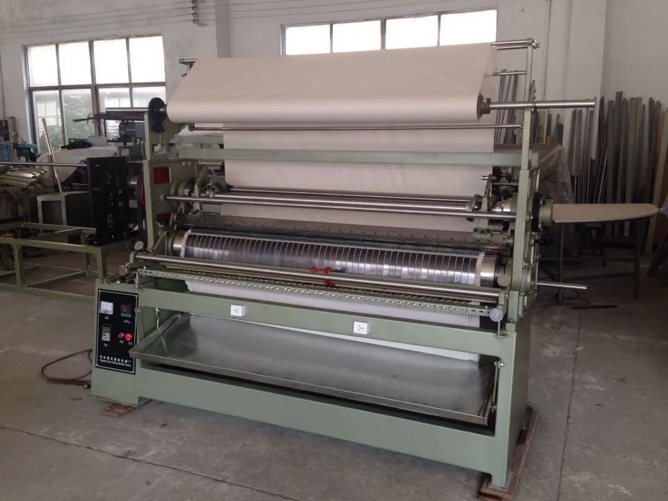 
416 pleates on fabric making machine shrink pleating machine 