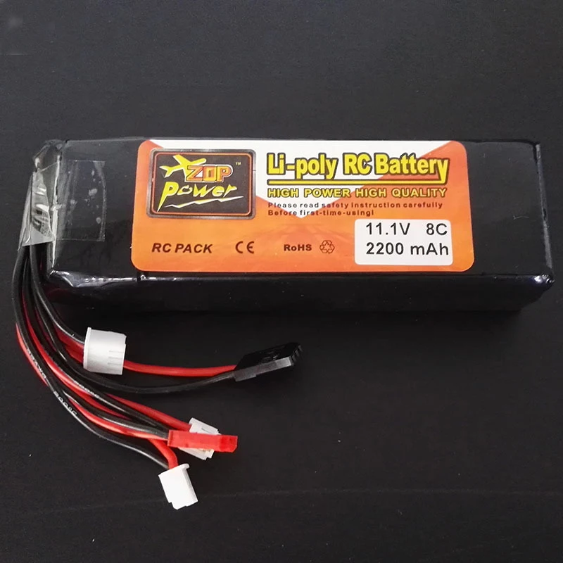 ZOP power 2200MAH 2S3S4S 7,4 V 11,1 V 8C литий-полимерный аккумулятор с дистанционным управлением