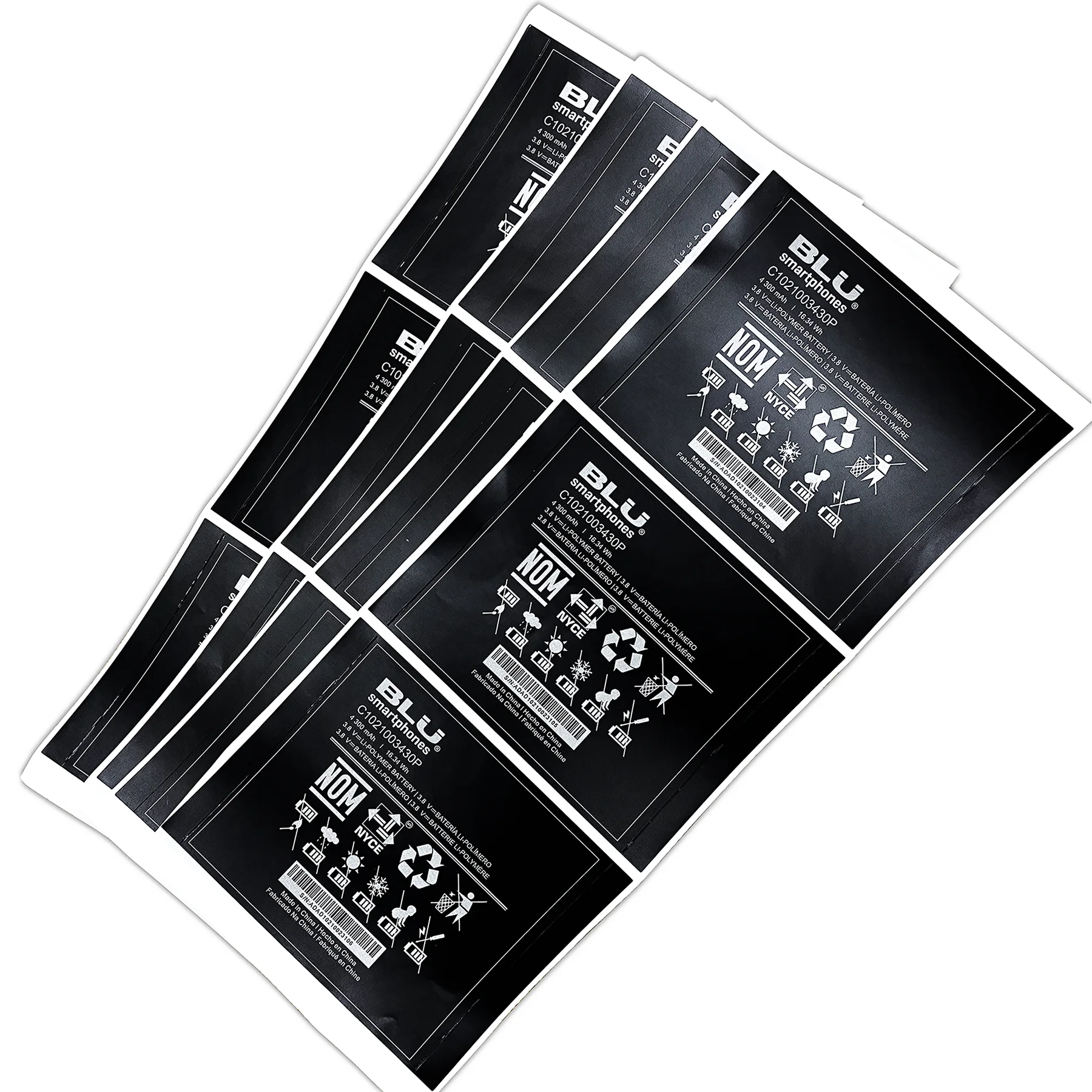 Пользовательские наклейки на аккумуляторы, этикетки для внешних аккумуляторов, наклейки для смартфонов, зарядных устройств, этикетки