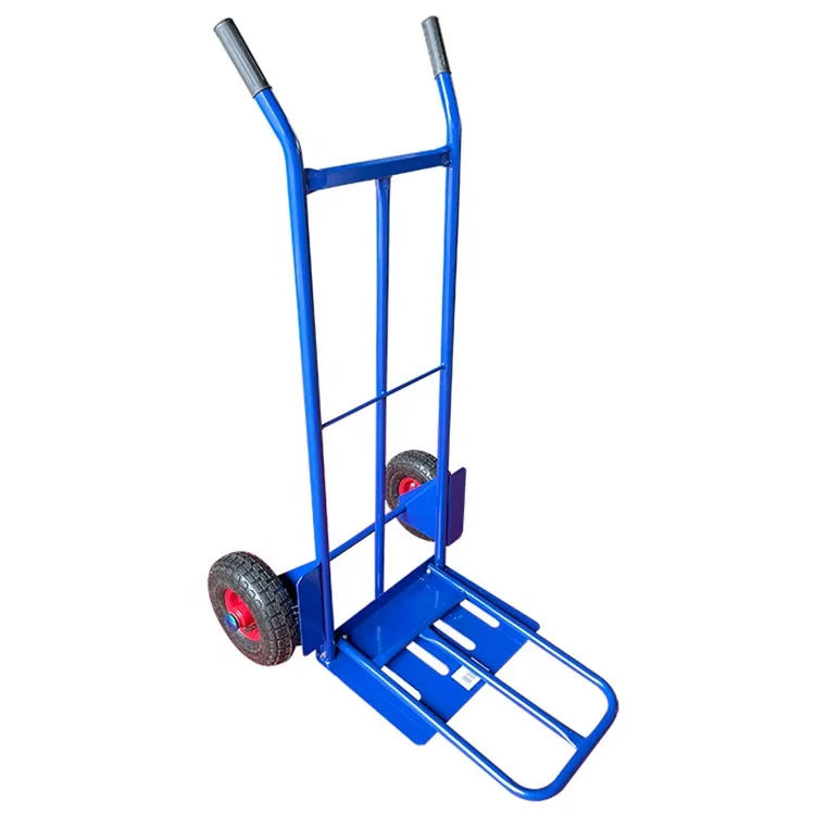 Two Wheels Hand Truck Cart Platform Trolley For Warehouse Moving Foldable Hand Trolley Cart