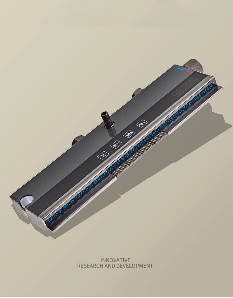 2024Modern Shower Bathroom Design Digital Display Luxury Showers Mixer Sets Thermostatic Shower Faucet Set Rain Dual Head System