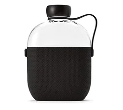 Bar Decor Most Popular Products Hip Flask Shaped Water Bottle, New Ideas 2020 Gift Hip Flask With Silicone Sleeve