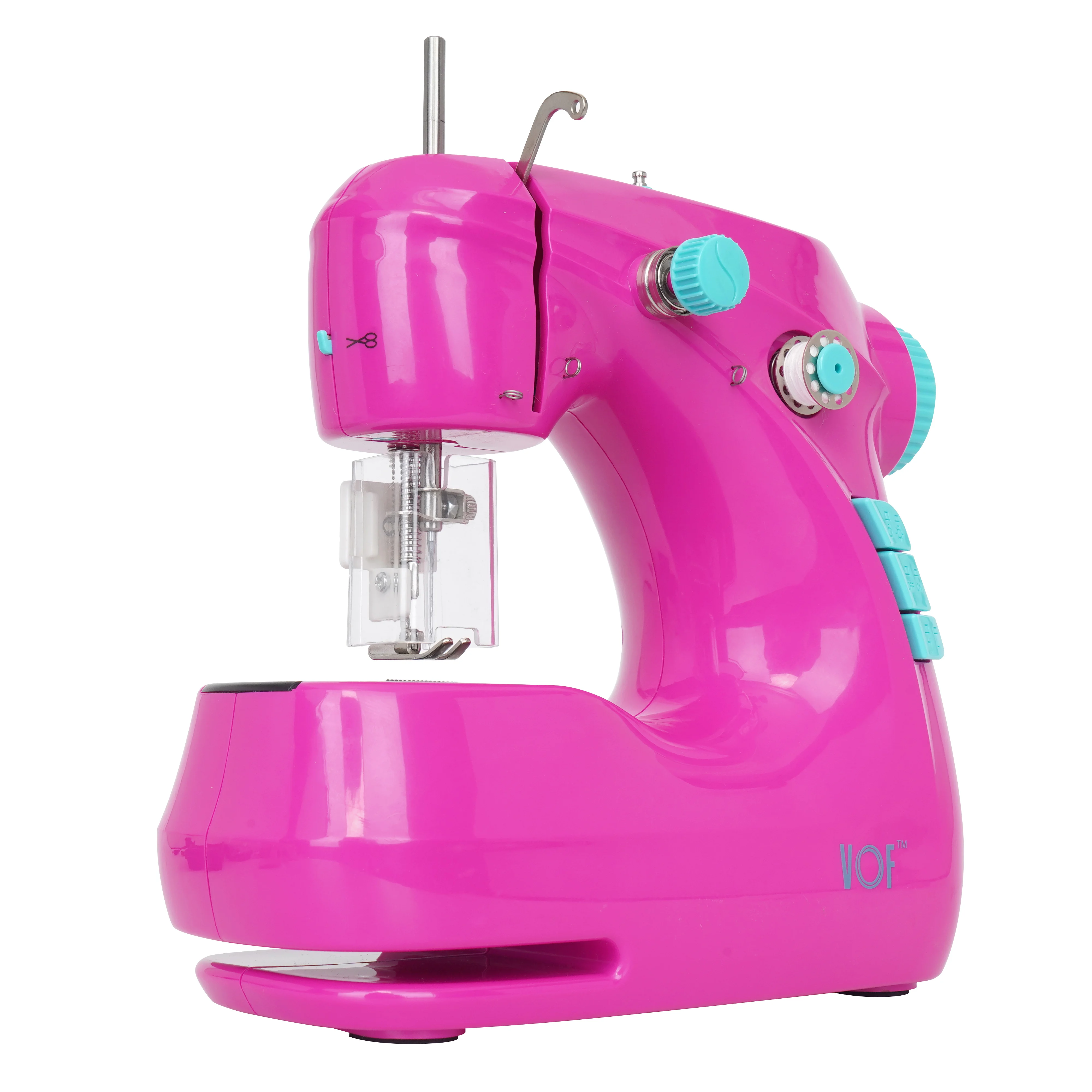 VOF portable sewing machine electric mini custom logo color small home appliances high quality sewing machine ABS for beginner