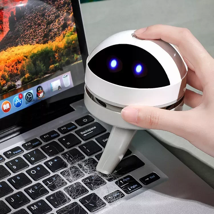 Rechargeable Mini Vacuum Cleaner Desk Table Dust Vacuum Sweeper Desktop Cleaner With Clean Brush Home Office keyboard vacuum