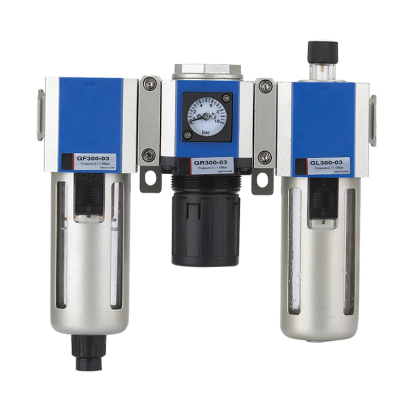 AIRTAC Type GFC200/300/400/600 Air filter Regulator Lubricator Three Unit Combination