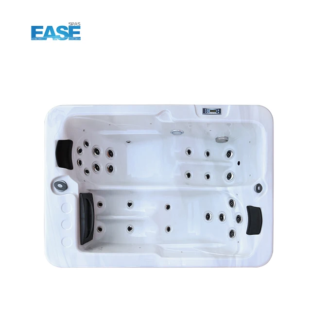 Two Person Lounger Small cheap Freestanding Acrylic Bathtub Jacuzi Outdoor Spa Hot Tubs