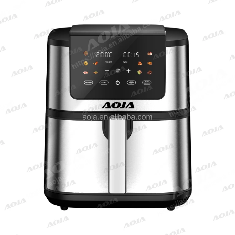 Aoja home Appliance Hot sale 6.5L/7L/8/8.5L/9L/10L/12L Capacity Smart Wifi Electric Digital Oil-free stainless steel Air Fryer