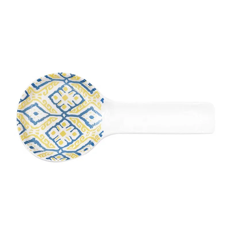 Ceramic Coffee Cooking Spoon Holder Multi-function Kitchen Utensil Rest