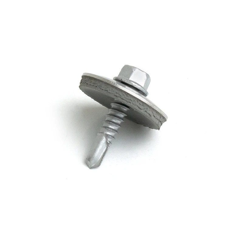 Stainless steel solar roofing screw carbon steel bi-metal self tapping screw with Epdm washer drilling screw
