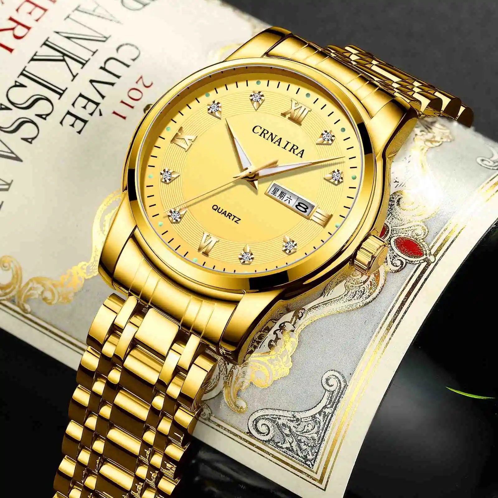 Wristwatches Hot Sale Men Wristwatches 3 ATM Water Resistant Water Wholesale Quartz Watch Made In China Price CRNAIRA C868