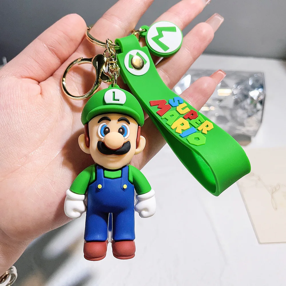 Hot Sale Game Mario BrosCharacter Dolls Cartoon Super MarioS Pvc Keychain