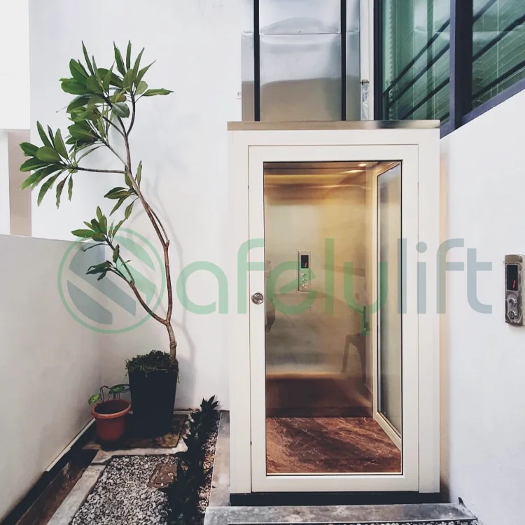 SAFELY Small Home Lift Indoor/Outdoor 2-4 floors Cheap Electric Passenger Residential  Elevator Lift  For Sale