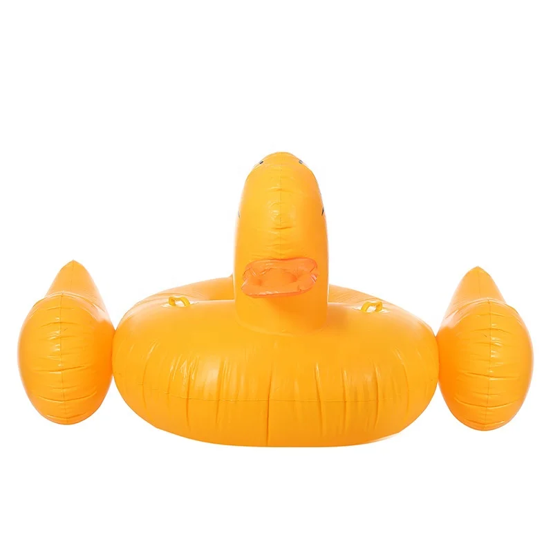 Custom Large Yellow Duck Inflatable Float Row PVC Water Pool Floats Bed Swimming Mat Inflatable Floating Water Toys