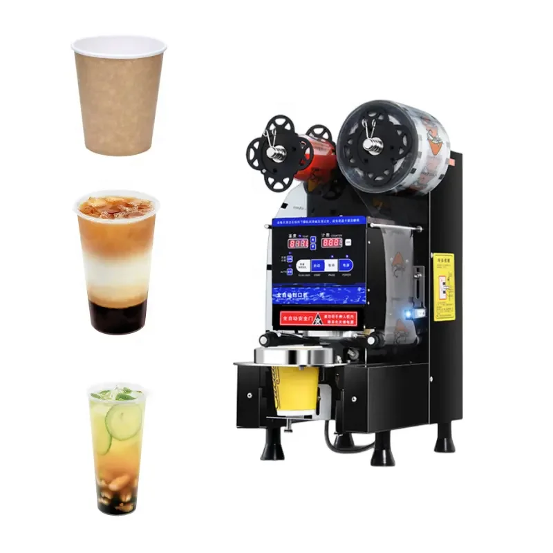 Оптовая продажа автоматическая машина для запечатывания пластиковых стаканчиков бумажный стаканчик ПЭТ производители