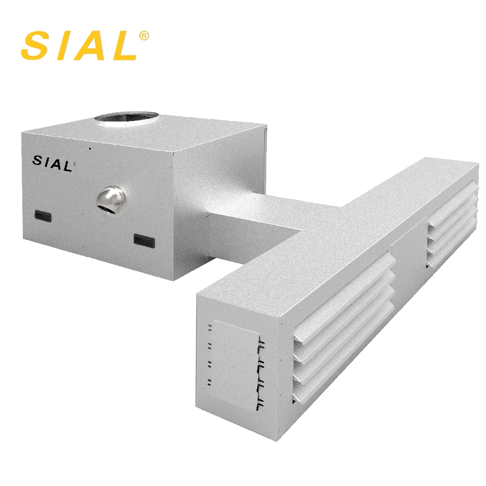 Промышленный газовый обогреватель для складов, аквакультуры, овощей, теплиц 80 кВт