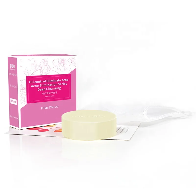 Solid reputation skin care anti acne soap Natural Sea Salt Acne Soap