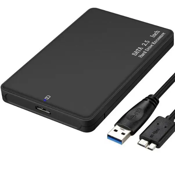 В наличии 2 5 пластиковый корпус USB 3 0 HDD SDD жесткого диска SATA жесткий диск Поддержка ТБ 4