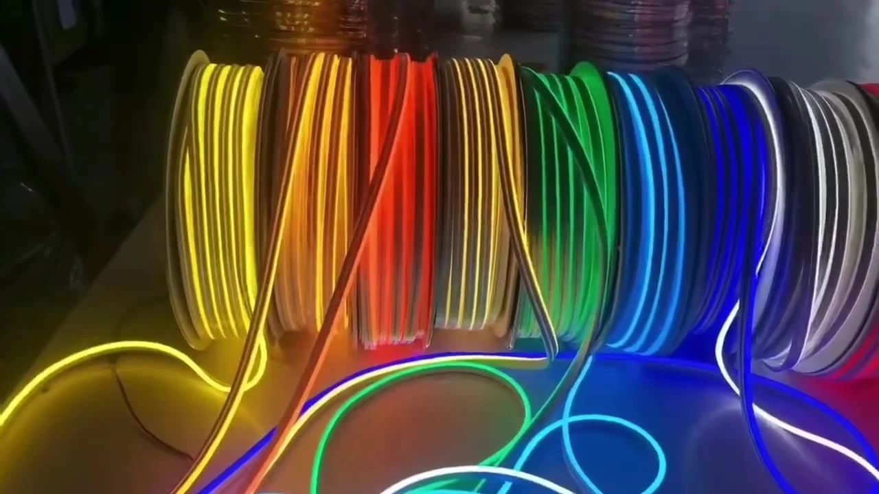 Silicone flexible neon light strip  advertising sign with lettering design outdoor rgb strip lights for decoration