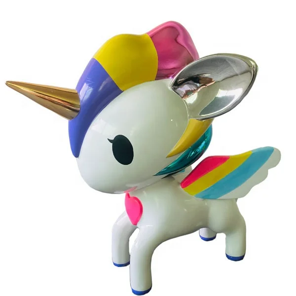 Customized unicorn desktop ornament resin crafts Statue for Home Living Decoration