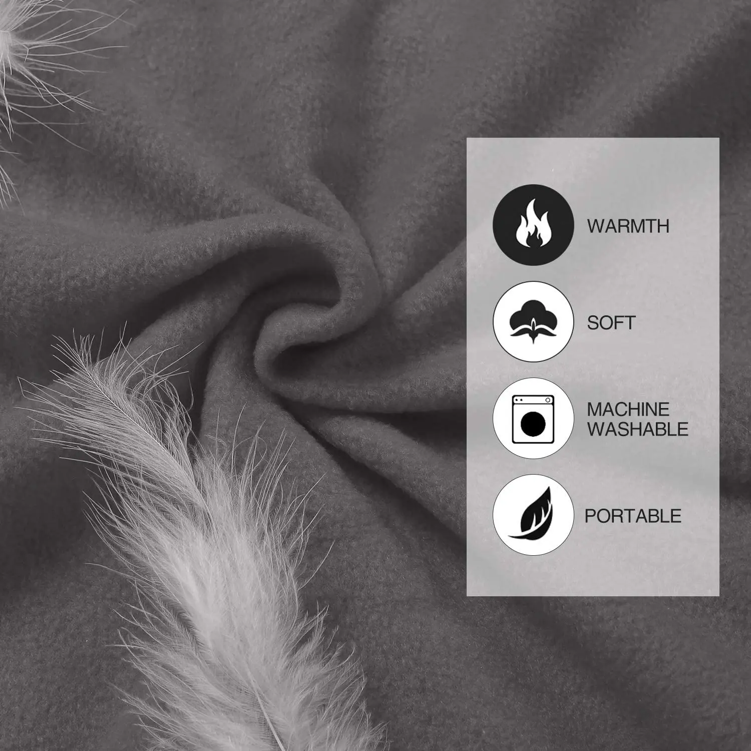 NPOT Outdoor Fleece Sleeping Bag Liner with Hood Great for Adult Warm or Cold Weather foldable bed with carrying bag
