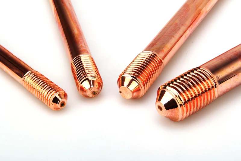 2023 Factory Custom Electrical Pure Copper Overhead Line Grounding Electrode Earth Rod