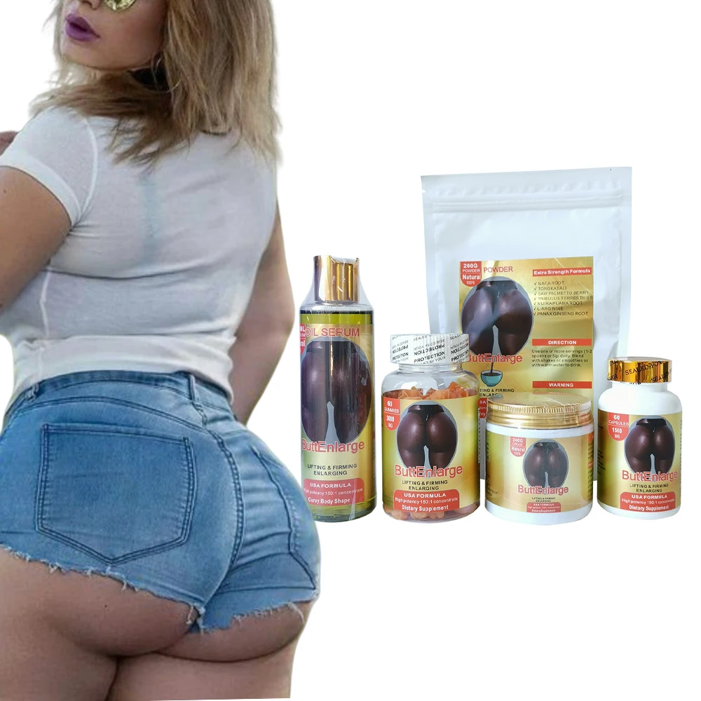 erlianbio booty curve gold butt enlargement set maca extract hip and enhancement five piece set