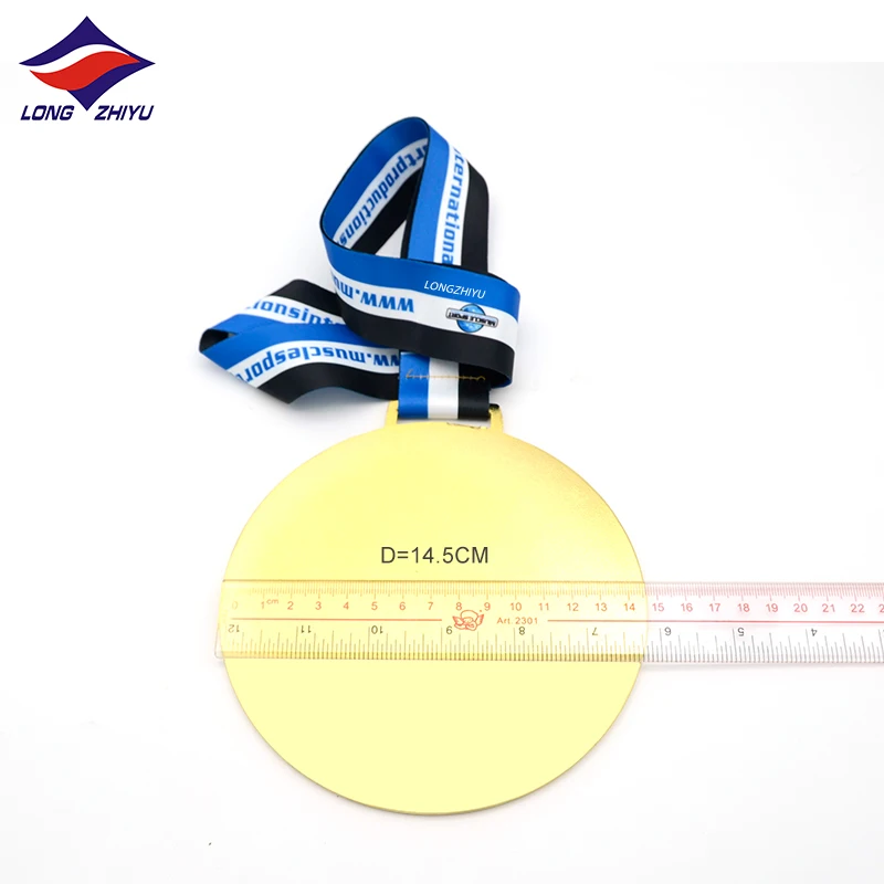 Longzhiyu 15 Years Factory Custom Metal Enamel Medals Colorful Soft Enamel Medallion Bodybuilding Medal